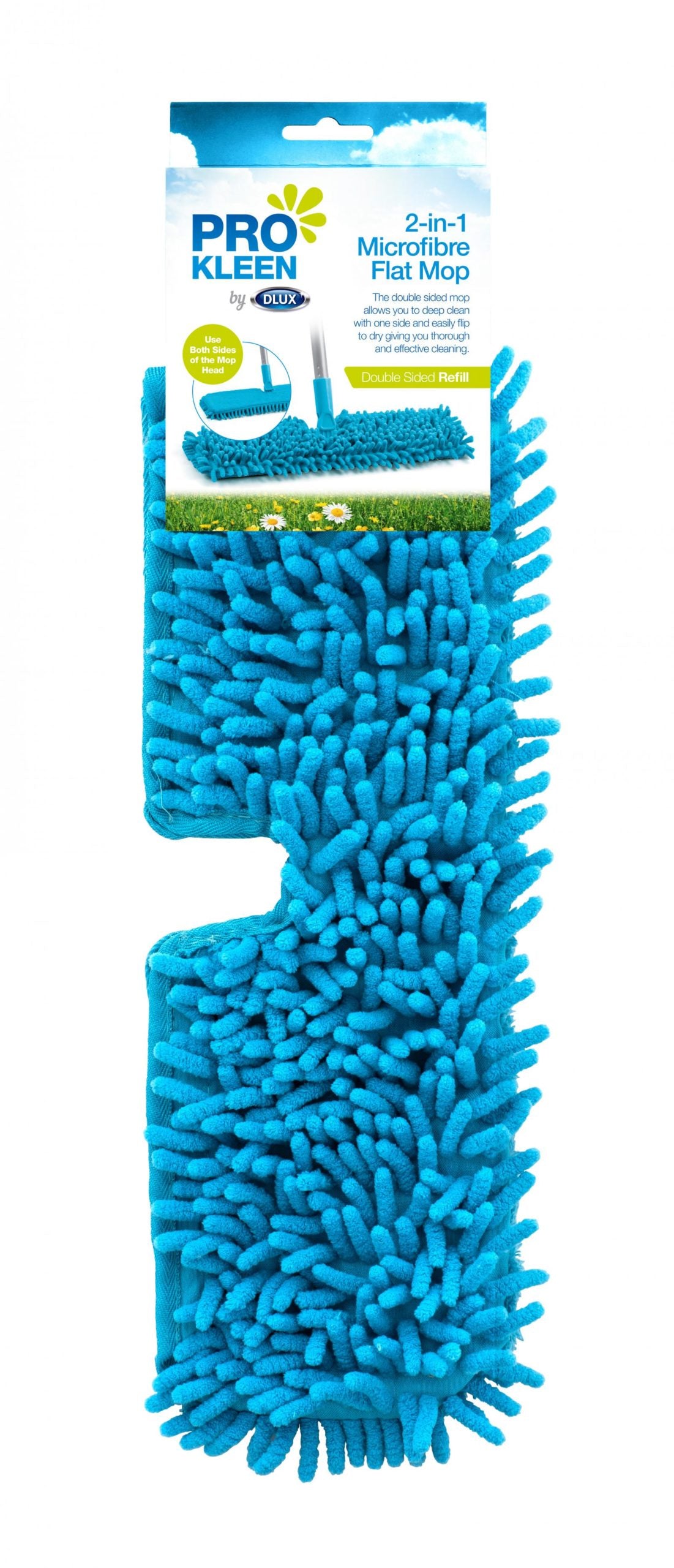 ProKleen 2-in-1 Microfibre Flat Mop Refill | Affordable & Durable - Product Image ProKleen 2-in-1 Microfibre Flat Mop Refill | Affordable & Durable - Product Image